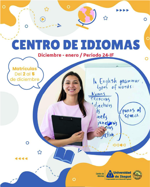 Imagen (vínculo) con la programación del intersemestral de Inglés Comunicativo V