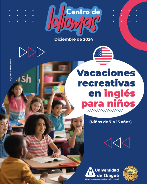 Imagen (vínculo) con la programación del intersemestral de Inglés Comunicativo V