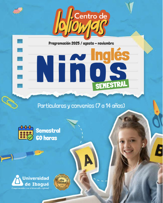 Imagen (vínculo) con la programación del intersemestral de Inglés Comunicativo V